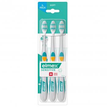 Elmex Sensitive Ultra Soft Toothbrushes 3 Pack
