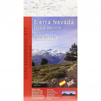Mapa Parque Nacional de Sierra Nevada. Alpujarra, marquesado del Zenete. Escala 1:40.000. Editorial Penibética.