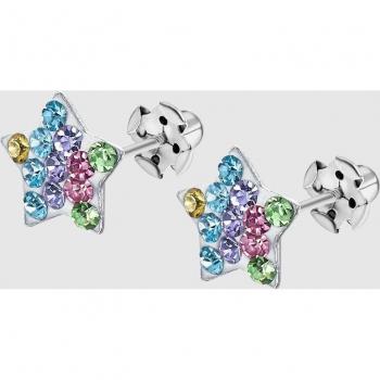 Pendientes Estrella Time Road WS02480 Plata, Infantil