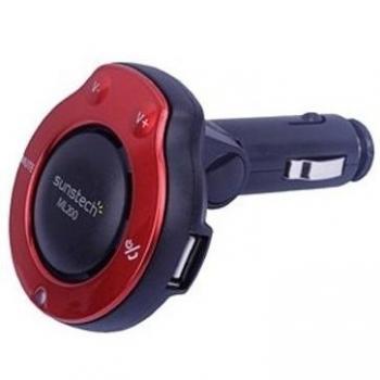 Altavoz Bluetooth Sunstech ML200 para Coche, Color Rojo