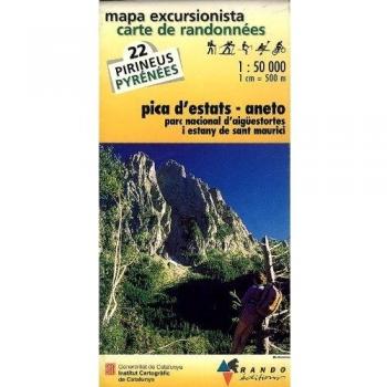 MAPA EXCURSIONISTA-CARTA DE RANDONNÉES PICA D'ESTATS I ANETO - Rando Editors