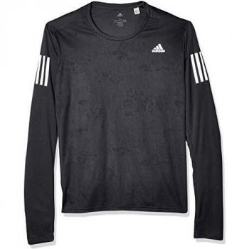 adidas Own The Run Long Sleeve tee Men T-Shirts, Hombre, Grey Six, L