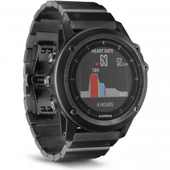 Garmin Fenix 3 Saphir HR Acero Fino Bracelet Gris