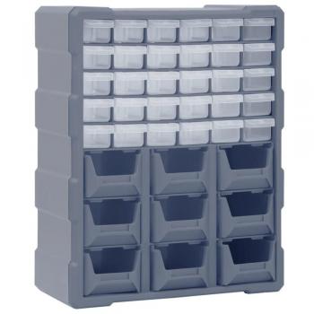 Organizador multicajones con 39 cajones 38x16x47 cm