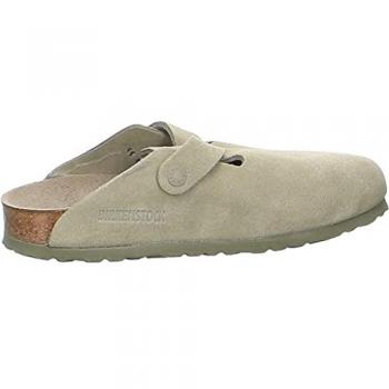 Birkenstock Boston Suede Leather Clogs for Women in Brown