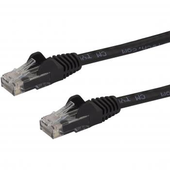 StarTech.com 25 ft Cat6 Ethernet Cable, Patch Cable, Snagless Cat6 Cable, Long Network Cable, Ethernet Cord, Cat 6 Cable, Black