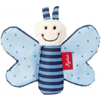 sigikid 41180 - Sonajero con sonajero, diseño de mariposa, color azul