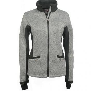 Peak Mountain Women's Fleece Jacket Atmos - Grey