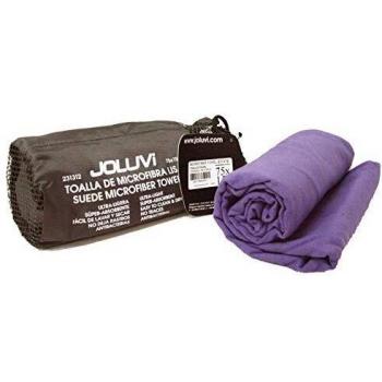 Joluvi Unisex Toalla de Microfibra, Grande, Morado
