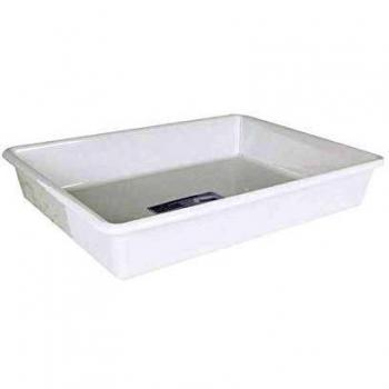 BigBuy Tools Cubeta, Blanco, 37 x 23 x 7 cm