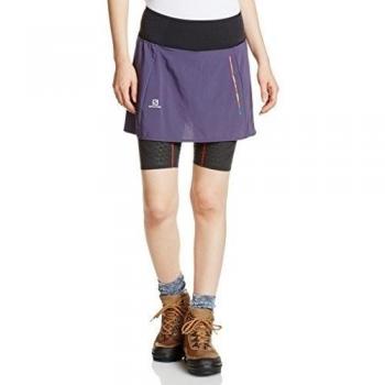 Salomon S-Lab Exo Skort W - Falda pantalón para mujer, color negro, talla XS