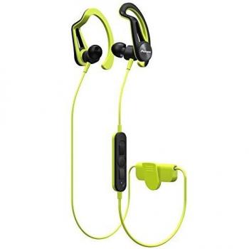 Pioneer SE-E7BT-Y - Auricular deportivo con Bluetooth, color verde