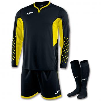 Joma Zamora III Set de Portero, Hombre, Negro/Amarillo, XS