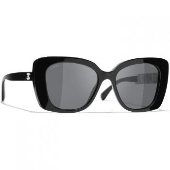 Chanel Women's Ch5422B 1026S4 Sunglasses in Black | Size 53