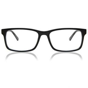 Rectangle Montura completa Plástico Negras Gafas Recetadas para Hombre - Gafas Anti-Azules - SmartBuy Collection