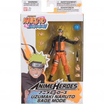 Bandai Anime Heroes Naruto Uzumaki Figura de Acción Sage Mode 17cm