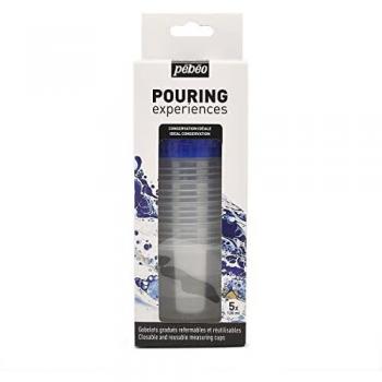 Set de 5 Gobelets Graduados Reutilizables de 120 ml para Pouring