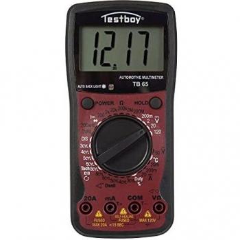 Multímetro Digital Testboy TB 65 Portátil con Pantalla de 1999 Cuentas, Medición de Temperatura y Función Data-Hold