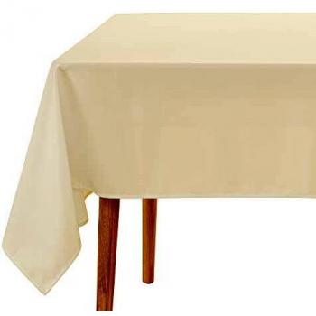 UMI. by Amazon Manteles Mesa Rectangular de Cocina para Restaurantes 137 x 274 cm Beige