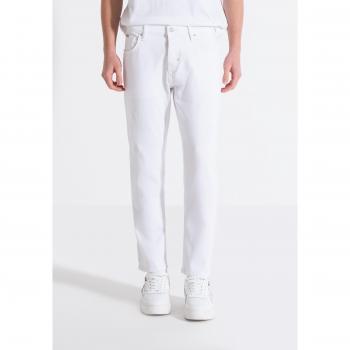 Slim Fit White Ankle Jeans Argon by Bull Denim
