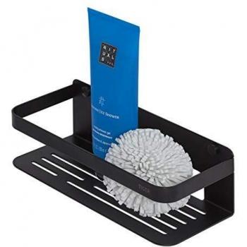 Tiger Caddy Cesta de Ducha, Acero Inoxidable, Negro Mate, 24x7x10,6 cm