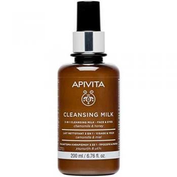 Apivita 3 In 1 Clenasing Milk For Face & Eyes 250ml