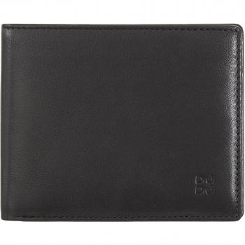 Cartera mediana de hombre Dudu de piel con monedero, tarjetero y tecnología RFID en colorido Nappa