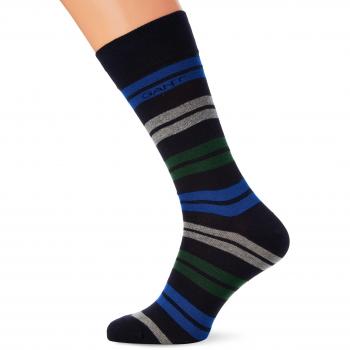 GANT Block Stripe Socks, Calcetines para Hombre, Verde