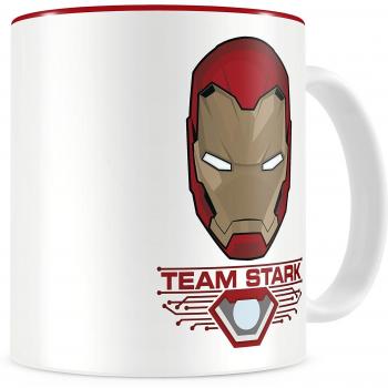 SD toys Marvel Taza Team Stark, Cerámica, Rojo, 10 cm
