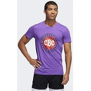 adidas GFX BHM Art tee Graphic, Hombre, Active Purple, L