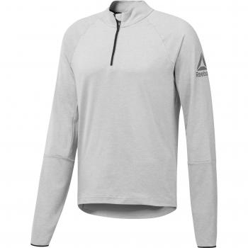 Reebok Ls Quarter Zip Sudadera, Hombre, Gris