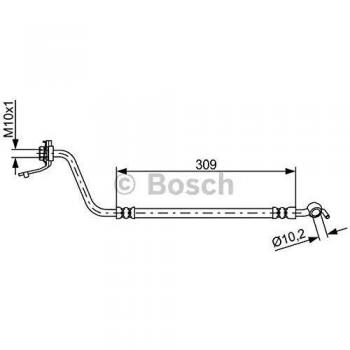 Manguera de freno Bosch BH1762 - 1987481878