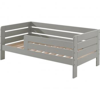Cama Infantil Vipack Junior Horizontal Gris 70 x 140 cm con Somier y Opción de Cajón