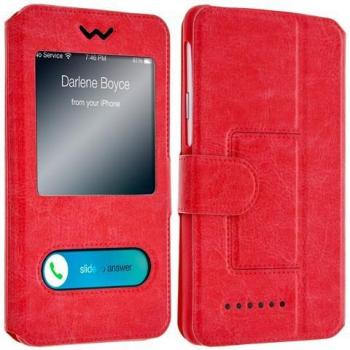Funda Universal para Smartphone de 5 a 5,3 pulgadas con Doble Ventana - Roja