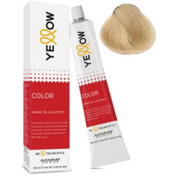 Tinte Permanente Amarillo 11.00 Biondo Platino con Aceite de Argan y Aloetrix - 100 ml - Alfaparf