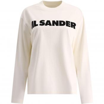 Jil Sander Women's Logo Cotton T-Shirt, White, Size XS