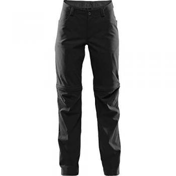 Haglöfs Zip Off Pant Pantalones Largos, Mujer, True Black, 44