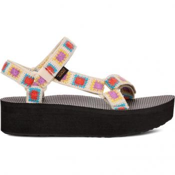 Sandalias Teva Universal Plataforma Crochet Multicolor