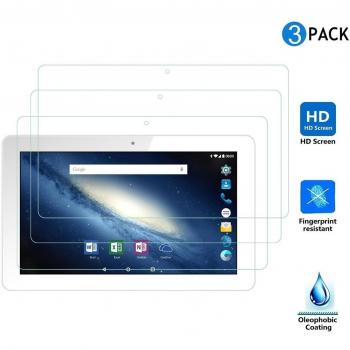 3 packs x ELTD Prima Borrar protectores de pantalla para XIDO Z120/3G 10.1, HD Clear