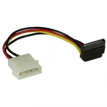 Adaptador de Alimentación Molex a SATA 90 Grados - Cable SATA Multicolor 0,15 m