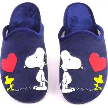 Zapatillas de casa de mujer azul marino CARMELO RODRIGUEZ 879