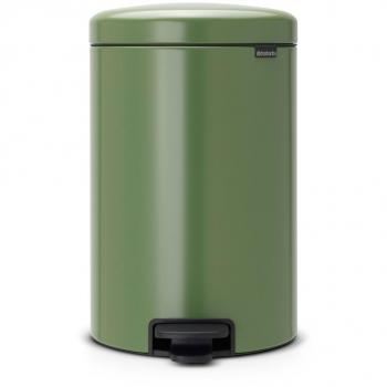 Brabantia Newicon 113925- Cubo de basura con pedal, 20 l, acero, color verde