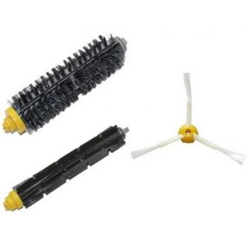 LETSDO Kit de cerda y flexible batidor Cepillo y 3-Armed Side Brush Pack para iRobot Roomba serie 700 760 770 780