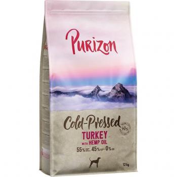 Purizon Cold Pressed Turkey with Hemp Oil Dog Food - 12 kg
