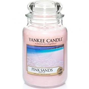 Yankee 1205337E - Vela en frasco, vidrio, grande, color rosa