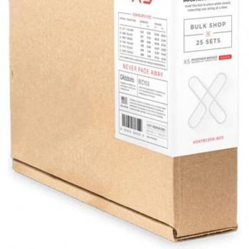 D'Addario XS Phosphor Bronze Acoustic Guitar Strings Set, 13-56 Gauge, 25-Pack