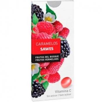 SAWES Caramelos Sin Azúcar Frutos del Bosque Blíster 22g