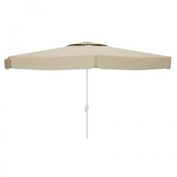 Sombrilla Marbueno Beige de Poliéster y Aluminio Ø 270 cm para Jardín, Terraza y Piscina
