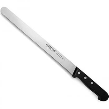 Arcos Serie Universal, Cuchillo Jamonero, Hoja de Acero Inoxidable Nitrum 300 mm, Mango de Polioximetileno, POM Color Negro