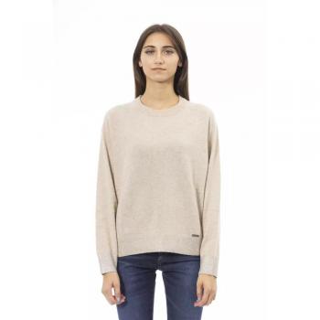 Baldinini Trend Beige Wool Sweater - M
